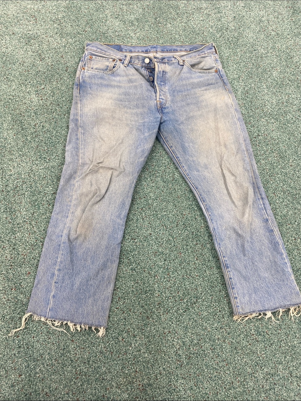 Levi's Light Blue Cropped Ankle Jeans